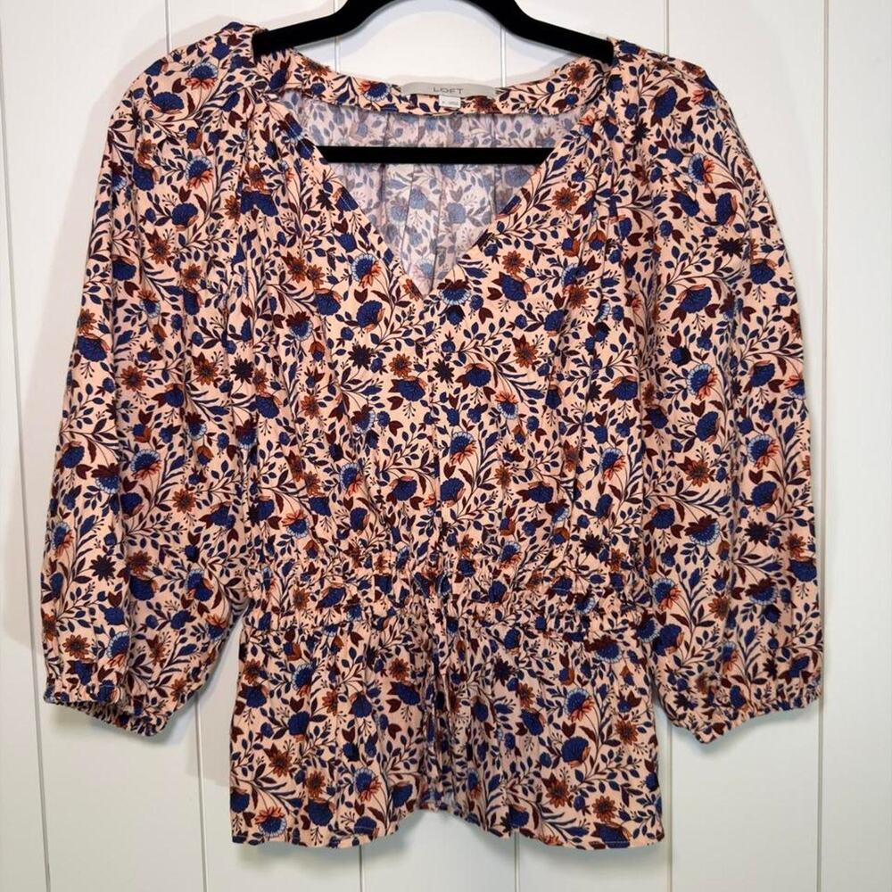 LOFT Floral Blouse, Size S